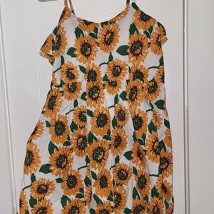 Shein Sunflower Print Dress